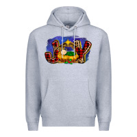 Heather Grey baby jesus joy Premium Hoodie - MaliasSmallBusiness
