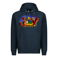 Navy baby jesus joy Premium Hoodie - MaliasSmallBusiness