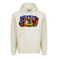 Oatmeal Heather baby jesus joy Premium Hoodie - MaliasSmallBusiness