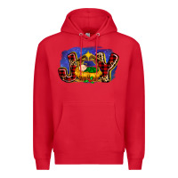 Red baby jesus joy Premium Hoodie - MaliasSmallBusiness