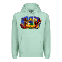 Seafoam baby jesus joy Premium Hoodie - MaliasSmallBusiness