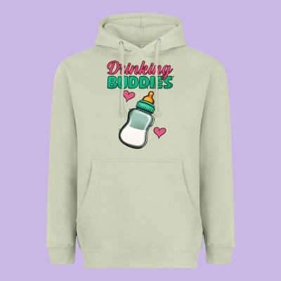 Drinking Buddies Heavyweight Hoodie Designed By Jasminsmagicworld