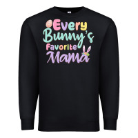 Black every bunny's favorite mama Premium Sweatshirt - MaliasSmallBusiness