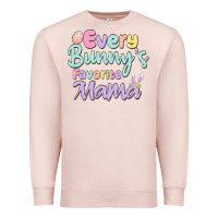 Pale Pink every bunny's favorite mama Premium Sweatshirt - MaliasSmallBusiness