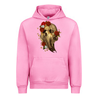 Fuchsia Pink Ghost Skeleton Urban Hoodie - RanaPortraitStore