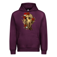 Mauve Wine Ghost Skeleton Urban Hoodie - RanaPortraitStore