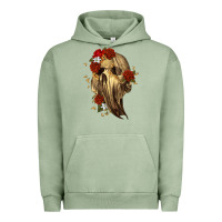 Pigment Oil Green Ghost Skeleton Urban Hoodie - RanaPortraitStore