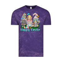 Cloud Purple happy easter gnome Vintage Tee - BarkalooDesign
