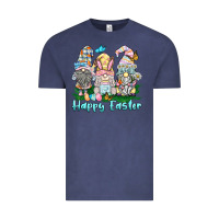 Vintage Denim happy easter gnome Vintage Tee - BarkalooDesign