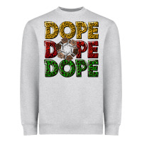 Heather Grey dope dope dope Heavyweight Sweatshirt - texasbilliewilder