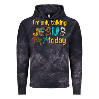 Cloud Black im only talking jesus today Vintage Hoodie - texasbilliewilder