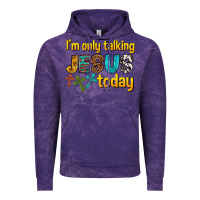 Cloud Purple im only talking jesus today Vintage Hoodie - texasbilliewilder
