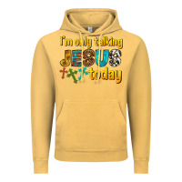 Vintage Mustard im only talking jesus today Vintage Hoodie - texasbilliewilder