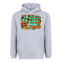Heather Grey Somewhere Between Whiskey and Jesus Heavyweight Hoodie - Jasminsmagicworld