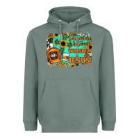 Sage Somewhere Between Whiskey and Jesus Heavyweight Hoodie - Jasminsmagicworld