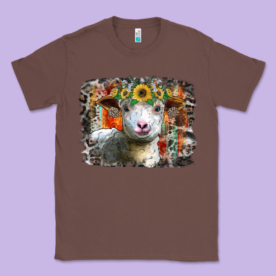 Sunflower Sheep Classic Tee Designed By Racoondesign