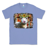 Colony Blue sunflower sheep Classic Tee - RacoonDesign