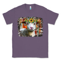 Lavender sunflower sheep Classic Tee - RacoonDesign