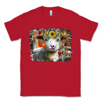 Red sunflower sheep Classic Tee - RacoonDesign