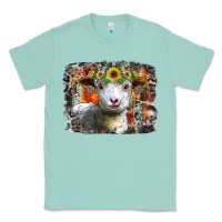 Seafoam sunflower sheep Classic Tee - RacoonDesign