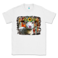 White sunflower sheep Classic Tee - RacoonDesign