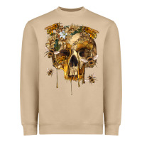 Mushroom Flower Skeleton Bees Heavyweight Sweatshirt - RanaPortraitStore