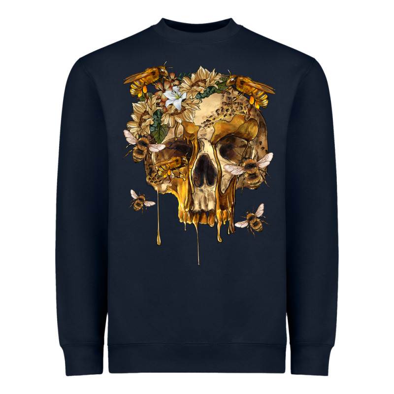 Flower Skeleton Bees Heavyweight Sweatshirt by RanaPortraitStore | Teevron