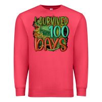 Cardinal i survived 100 days Premium Sweatshirt - MaliasSmallBusiness