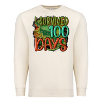 Sandshell i survived 100 days Premium Sweatshirt - MaliasSmallBusiness