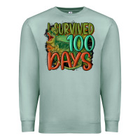 Seafoam i survived 100 days Premium Sweatshirt - MaliasSmallBusiness