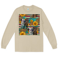 Mushroom two cute heifers seamless pattern Long Sleeve Tee - HRA Design Shop