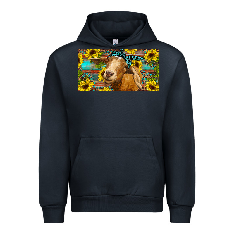Goat With Sunflowers And Leopard Urban Hoodie by RanaPortraitStore | Teevron