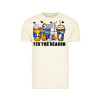 Tis' The Season Volleyball Coffee Cups Vintage Tee | Teevron