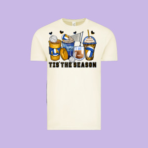 Tis' The Season Volleyball Coffee Cups Vintage Tee Designed By Zillion Design Studio