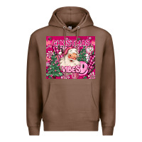 Chestnut pink christmas vibes Premium Hoodie - MaliasSmallBusiness