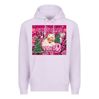 Lilac pink christmas vibes Premium Hoodie - MaliasSmallBusiness