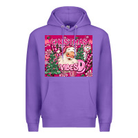 Purple pink christmas vibes Premium Hoodie - MaliasSmallBusiness