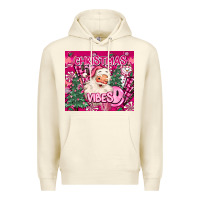 Sandshell pink christmas vibes Premium Hoodie - MaliasSmallBusiness