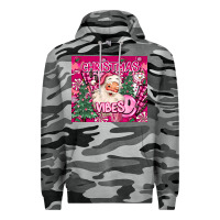 Slate Camo pink christmas vibes Premium Hoodie - MaliasSmallBusiness