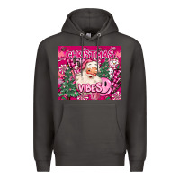 Smoke pink christmas vibes Premium Hoodie - MaliasSmallBusiness