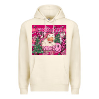Tofu pink christmas vibes Premium Hoodie - MaliasSmallBusiness