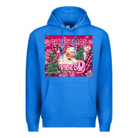 True Royal pink christmas vibes Premium Hoodie - MaliasSmallBusiness
