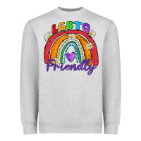 Heather Grey lgbtq friendly Heavyweight Sweatshirt - Zillion Design Studio