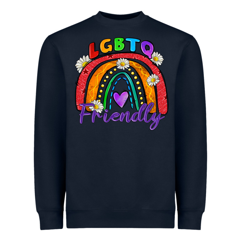 Lgbtq Friendly Heavyweight Sweatshirt by Zillion Design Studio | Teevron