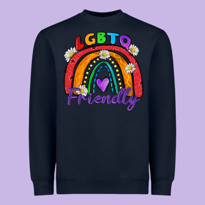 Lgbtq Friendly Heavyweight Sweatshirt Designed By Zillion Design Studio