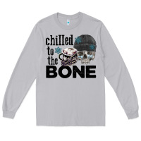 Moon Dust Chilled to the bone skull winter Long Sleeve Tee - FaDigitalArtStudio