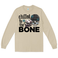 Mushroom Chilled to the bone skull winter Long Sleeve Tee - FaDigitalArtStudio
