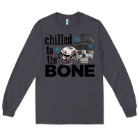 Smoke Chilled to the bone skull winter Long Sleeve Tee - FaDigitalArtStudio