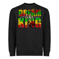 Black dream like king with crown Heavyweight Sweatshirt - texasbilliewilder