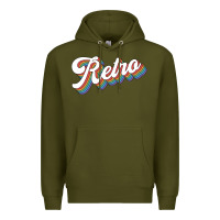 Army Green retro colorful Premium Hoodie - chombo